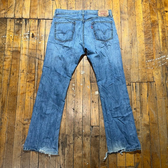 Levi's 527 Jeans Men's Size 33x30 Blue Denim Medium Wash Flat Front Bootcut Leg - Picture 7 of 10